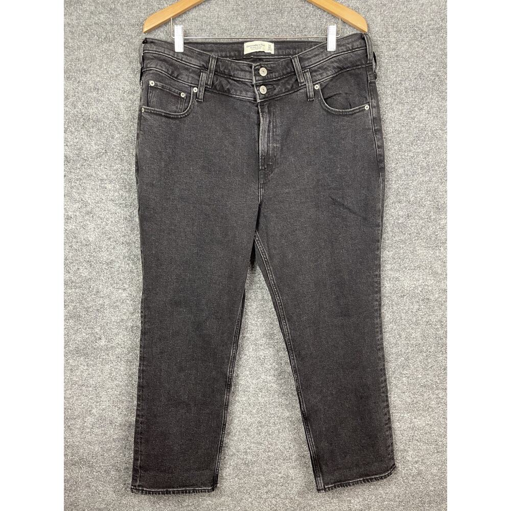 American‎ Eagle Jeans Size 33/16 Ankle Straight Ultra High-Rise Black NWT